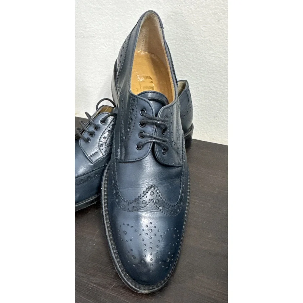 Clif Paris shoes 35.5  Blue Color leather 1